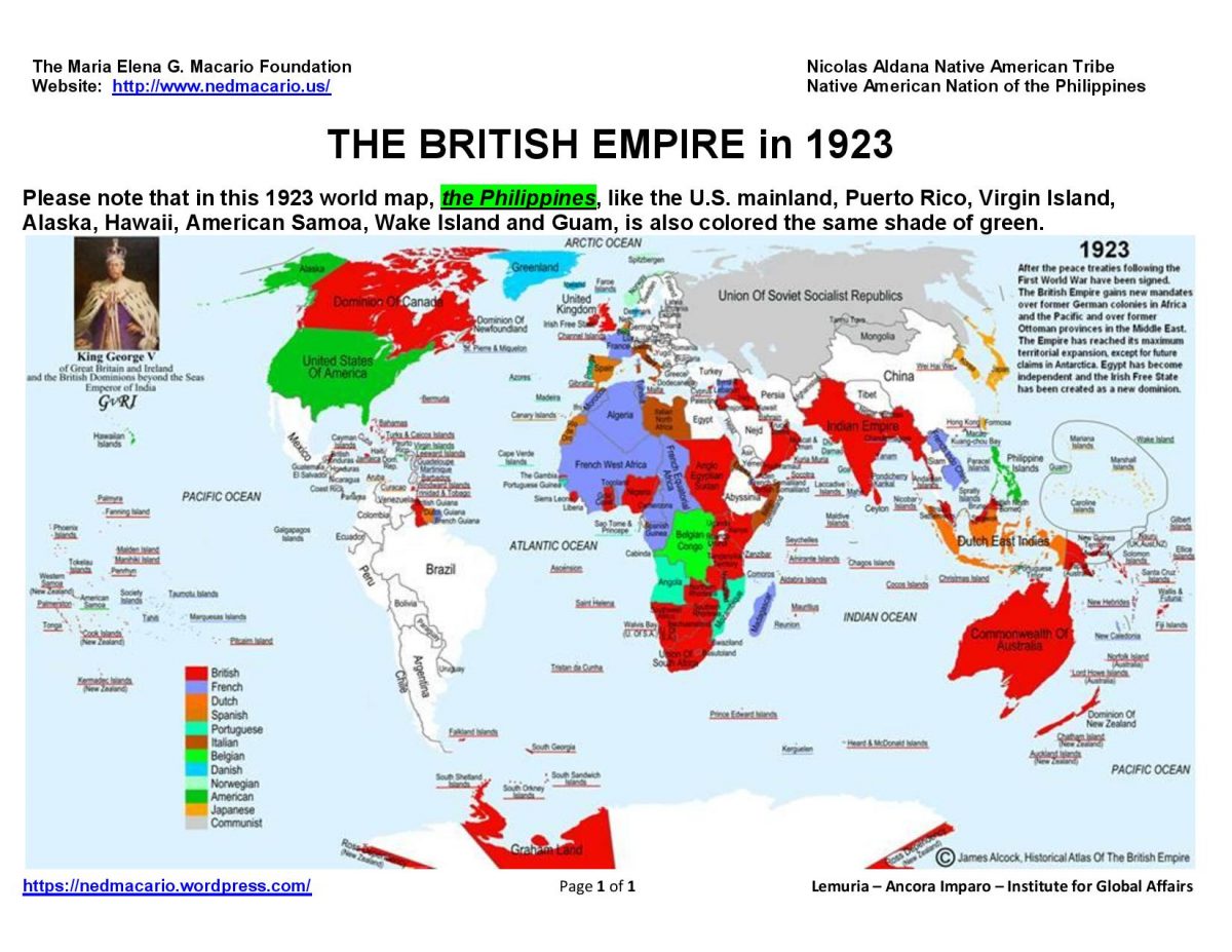 The World Map and the British Empire in 1923 | Lemuria